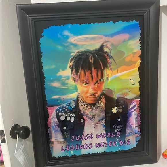 Juice WRLD Colorful 999Framed Poster